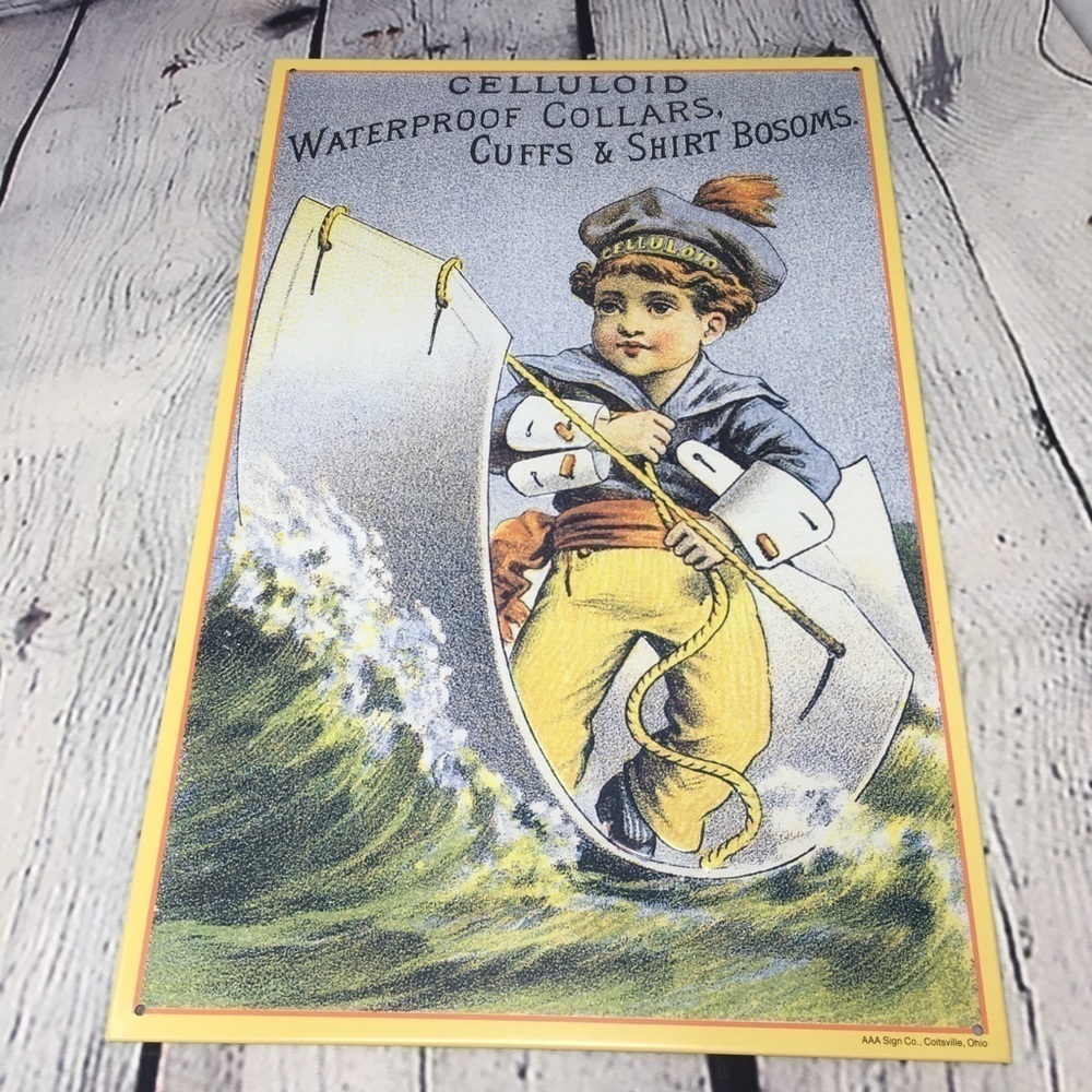 Retro Vintage Inspired Tin Sign Sailor Boy Tailor - Picture 1 of 6